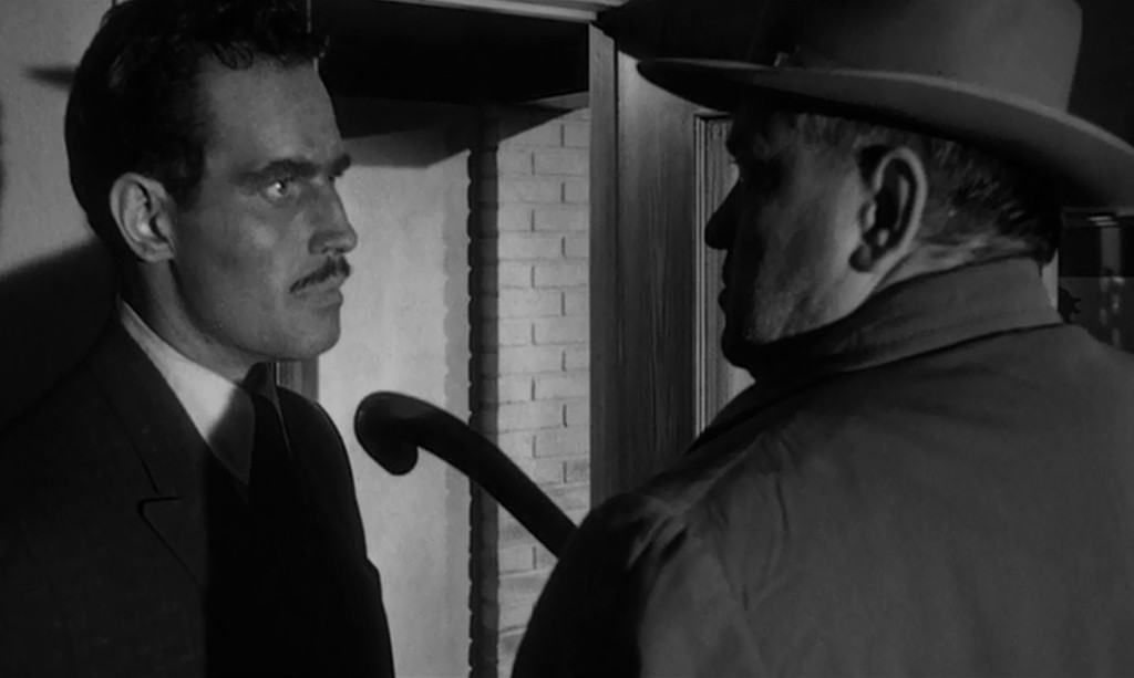Orson Welles and Charlton Heston as the leads in Touch of Evil