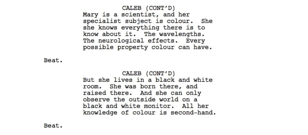 ex machina script excerpt