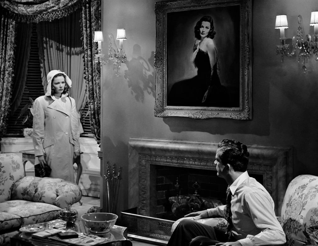 Gene Tierney and Dana Andrews in Otto Preminger's "Laura"
